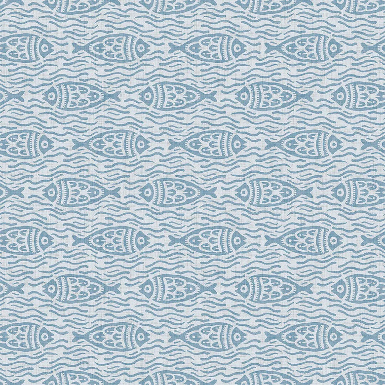 Sea of Bream Wallpaper in Cornflower Blue
