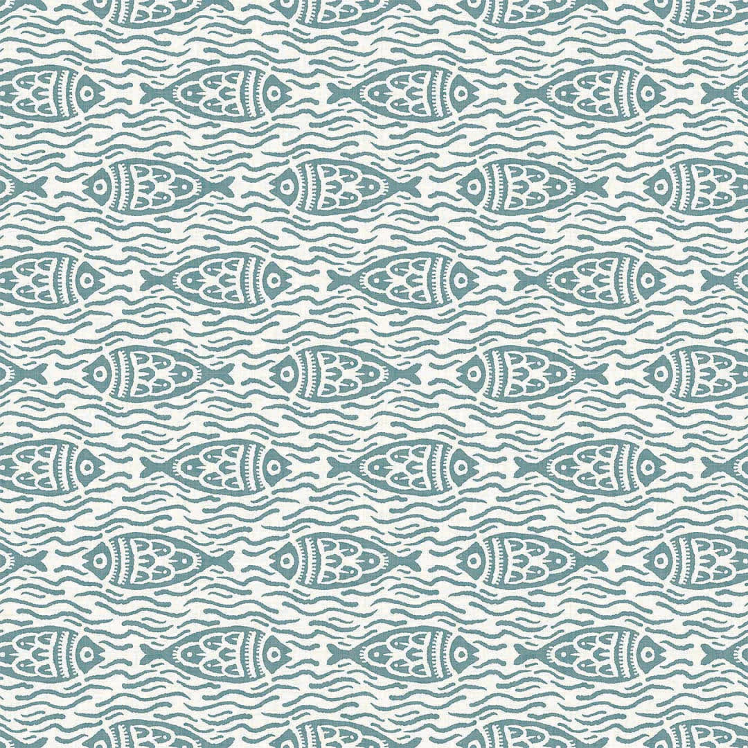 Sample of Sea of Bream Wallpaper in Teal