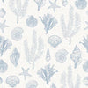 Seaside Stroll Wallpaper in Cornflower Blue