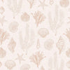 Sample of Seaside Stroll Wallpaper in Soft Spice