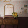 Serenity Wallpaper in Duck Egg and Sweet Pink