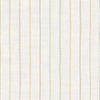 Sample of Shoreline Stripes Wallpaper in Lemon Meringue and Gold on Pearl White