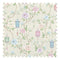Silk Courtyard Fabric in Cream and Pastels