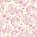 Silk Lantern Wallpaper in Blossom Pink