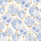 Silk Lantern Wallpaper in Blue