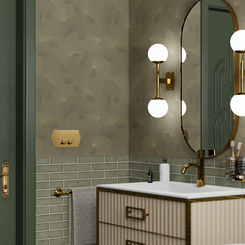 Genevieve Wallpaper in Shades of Gold