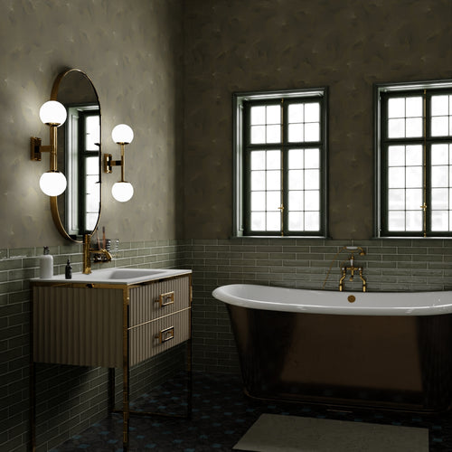 Genevieve Wallpaper in Shades of Gold