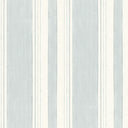 Soft Stripe Wallpaper in Blue on Cream