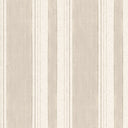 Soft Stripe Wallpaper in Stone on Cream