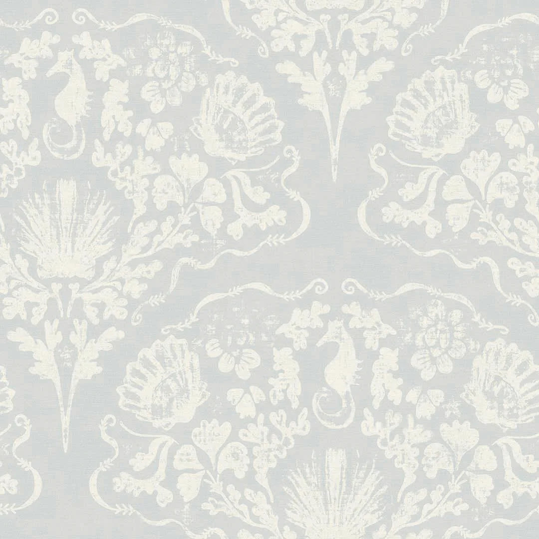 Sample of St. Mawes Lace Wallpaper in Shades of Mineral