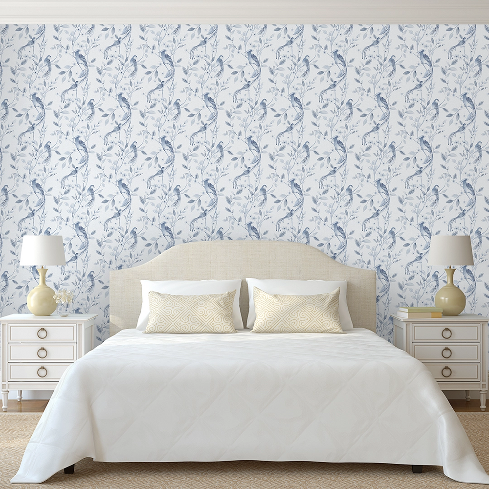 Sunrise Serenade Wallpaper in Shades of Blue