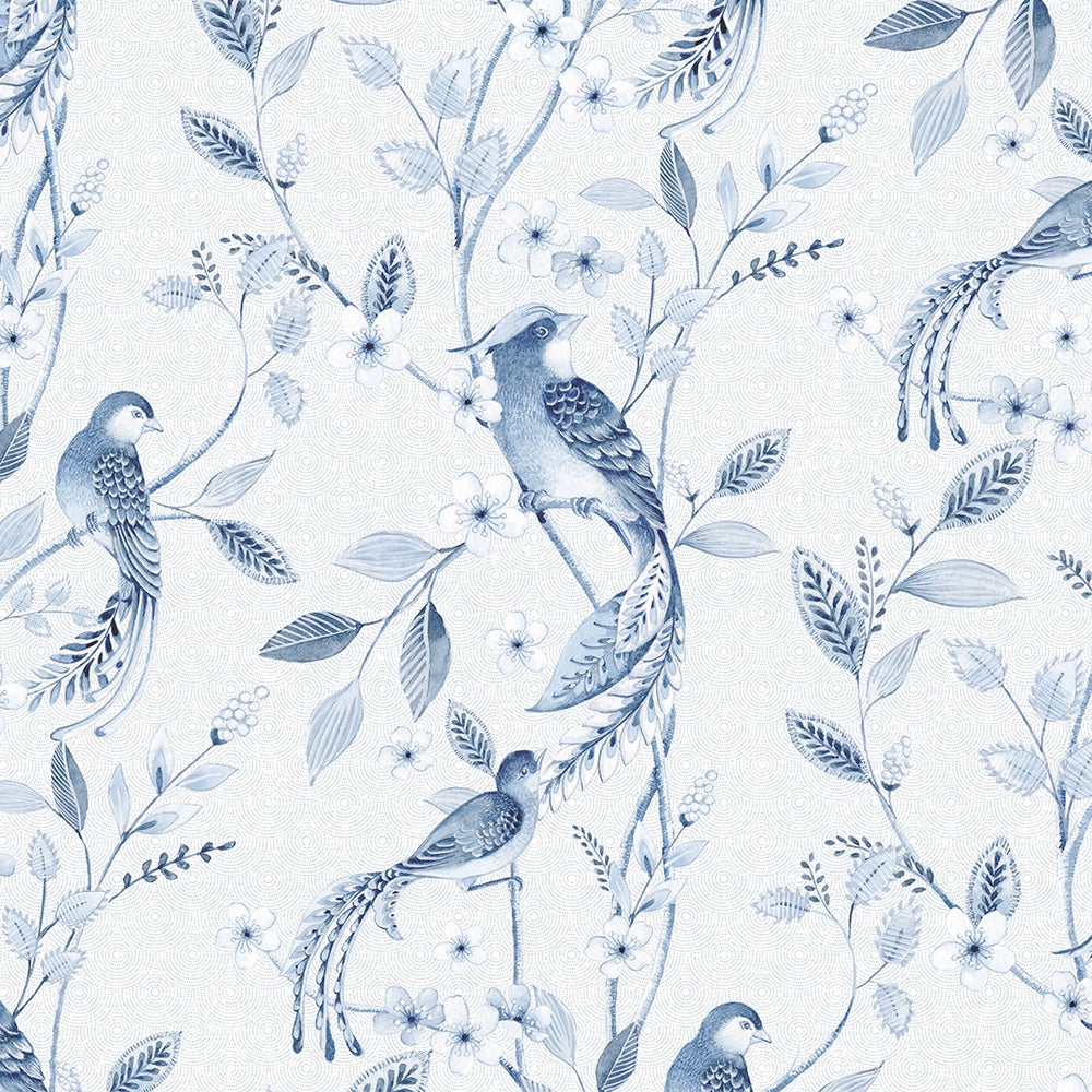 Sunrise Serenade Wallpaper in Shades of Blue