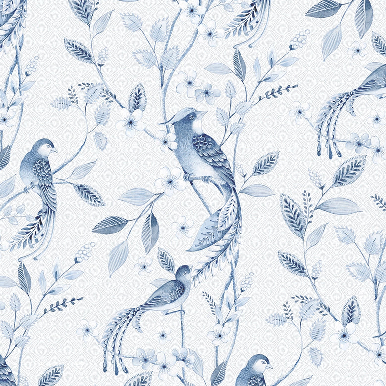 Sunrise Serenade Wallpaper in Shades of Blue