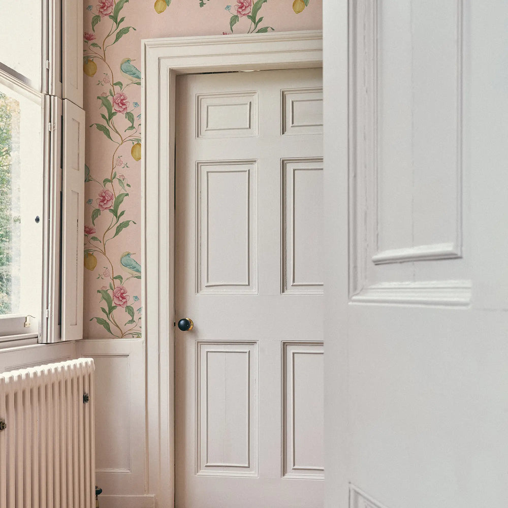 Suzhou Songbirds Wallpaper in Blossom Pink