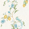 Suzhou Songbirds Wallpaper in Blues on Cream