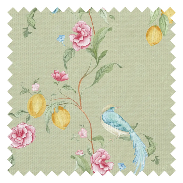 Suzhou Songbirds Fabric in Sage