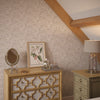 Sweet Magnolia Wallpaper in Barely Blush