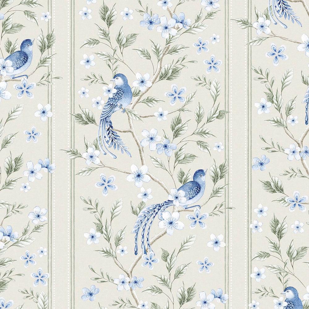 The Enchanted Garden Wallpaper in Cream