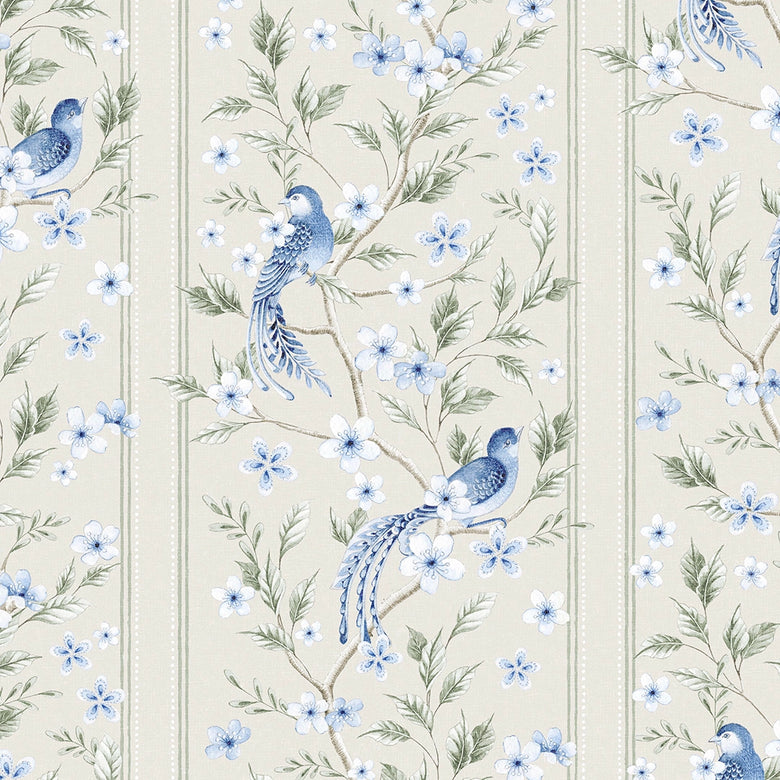 The Enchanted Garden Wallpaper in Cream
