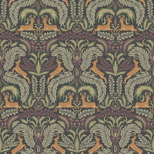 Sample of The Endearing Deer Wallpaper in Rich Tones