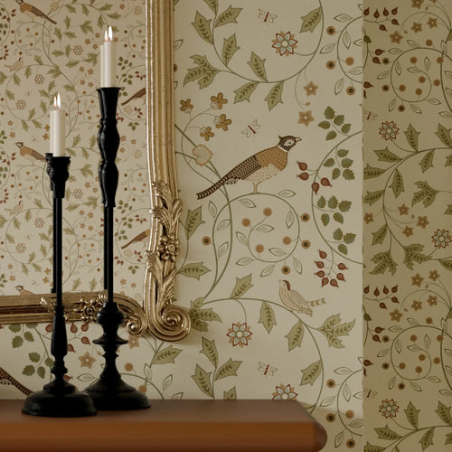 The Grand Estate Wallpaper in Rural Tones on Rich Cream