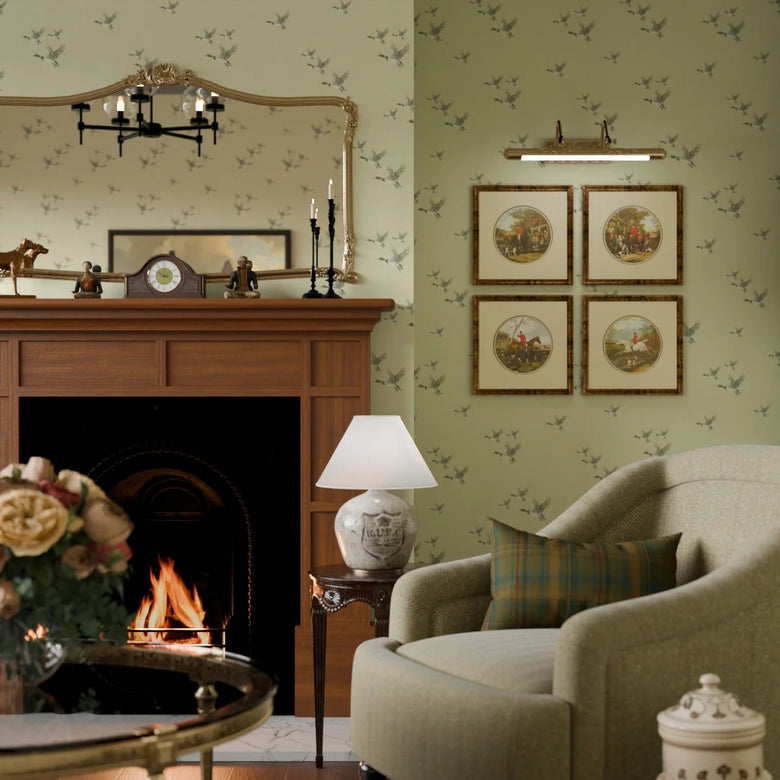 The Mallards Wallpaper in Sand