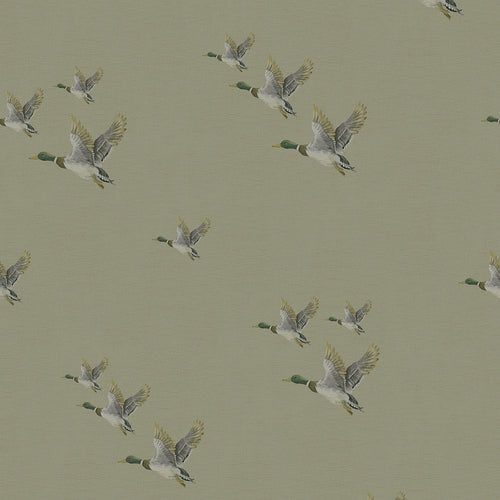 Sample of The Mallards Wallpaper in Warm Grey