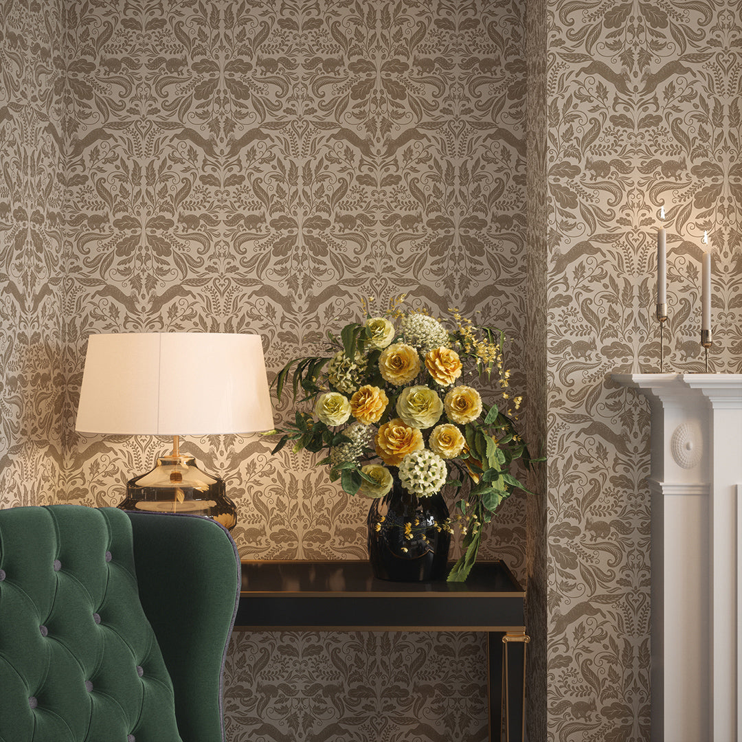 The Secret Squirrel Wallpaper in Cocoa