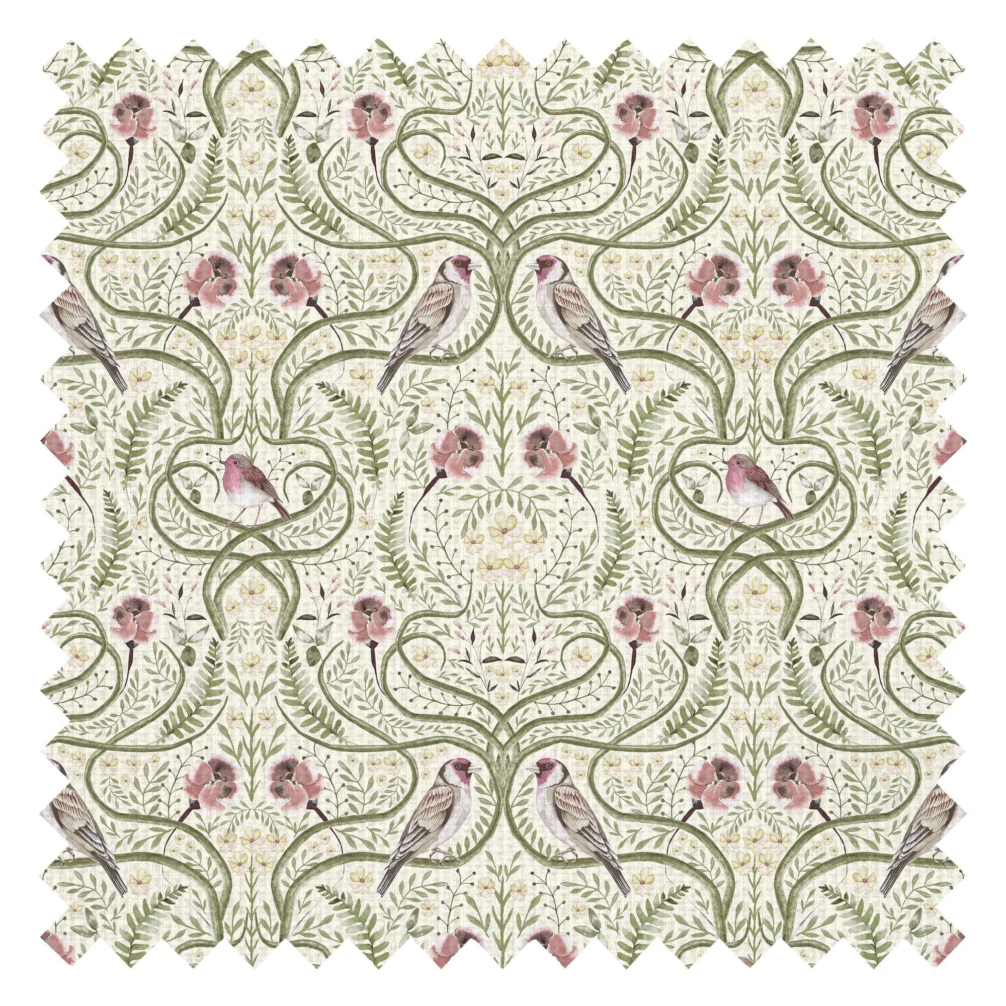 The Gilded Garden Fabric in Cream