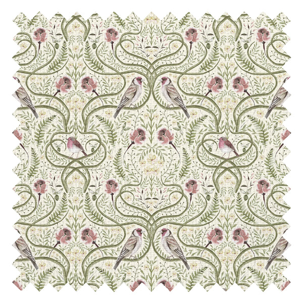 The Gilded Garden Fabric in Cream