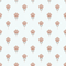 Threaded Flora Wallpaper in Red and Soft Blue