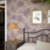 Toile De Jouy Wallpaper in Lavender