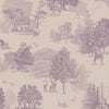 Toile De Jouy Wallpaper in Lavender