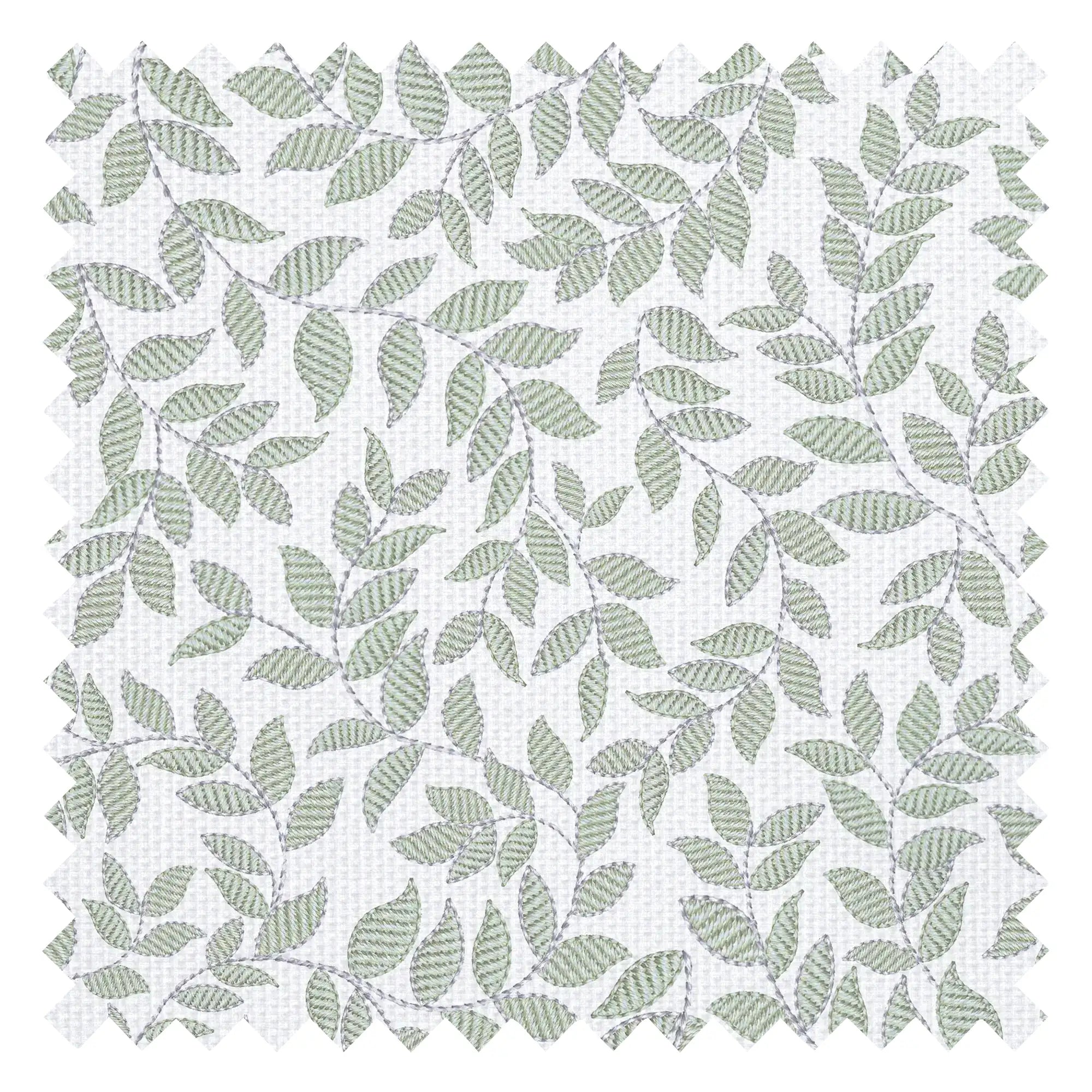 Trailing Thread Fabric in Mint and Teal