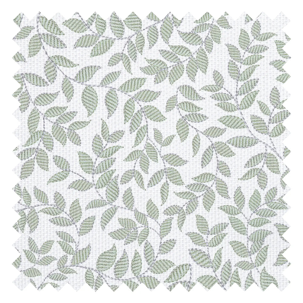 Trailing Thread Fabric in Mint and Teal