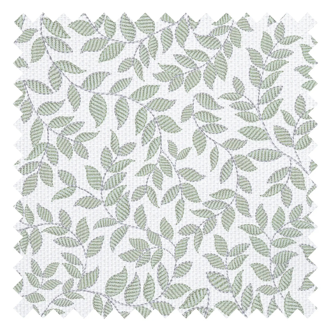 Trailing Thread Fabric in Mint and Teal