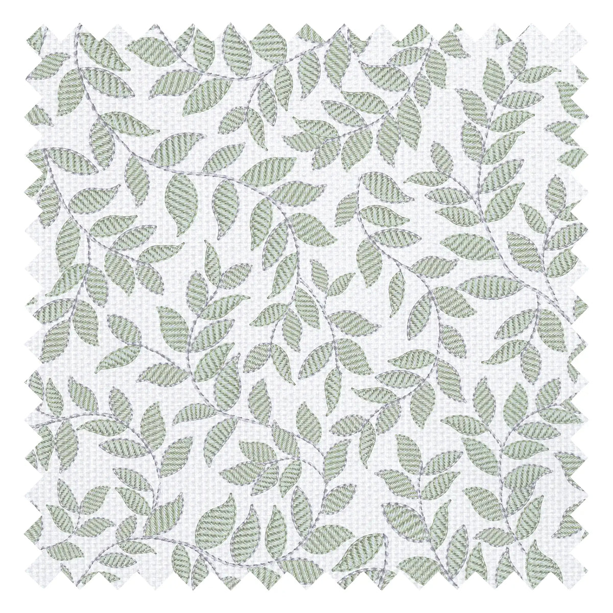 Trailing Thread Fabric in Mint and Teal