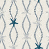 Underwater Treasure Wallpaper in Classic Navy on Pearl White