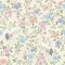 Unison Wallpaper in Pastels on Cream