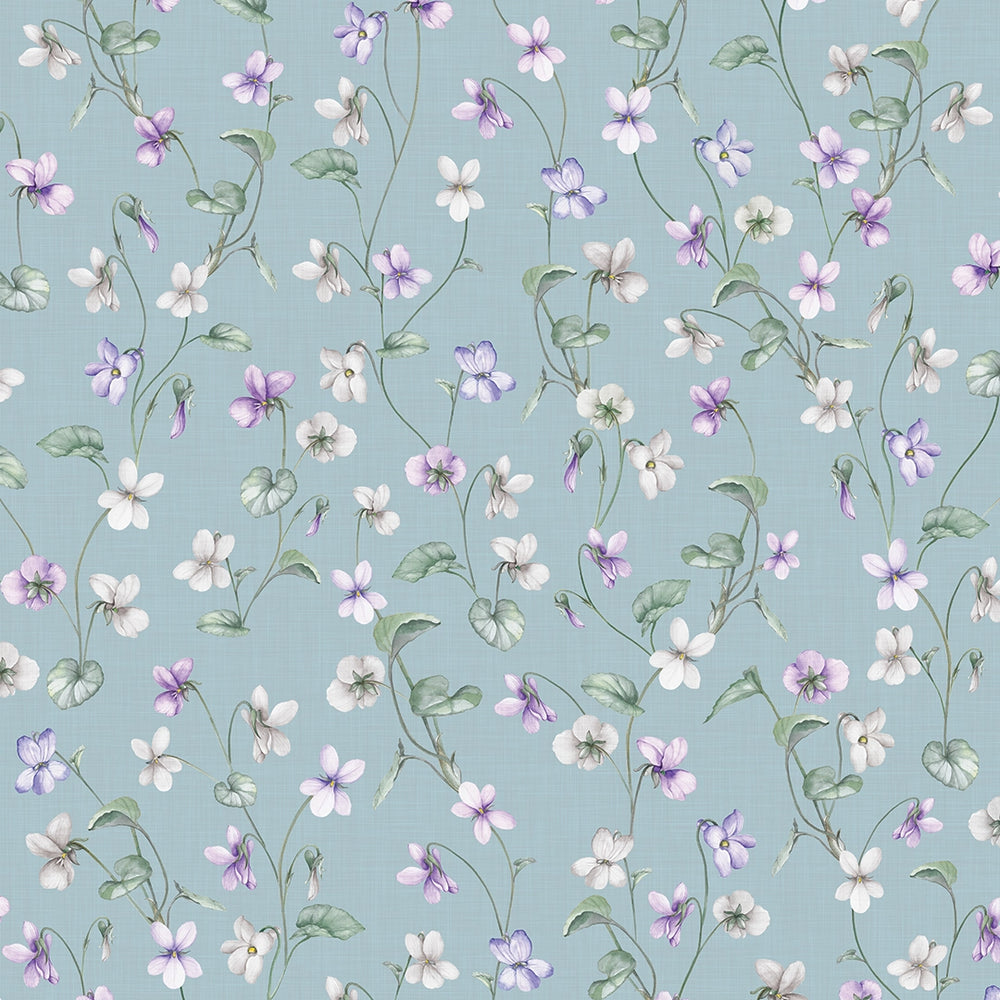 Violet Wallpaper in Mineral Mist