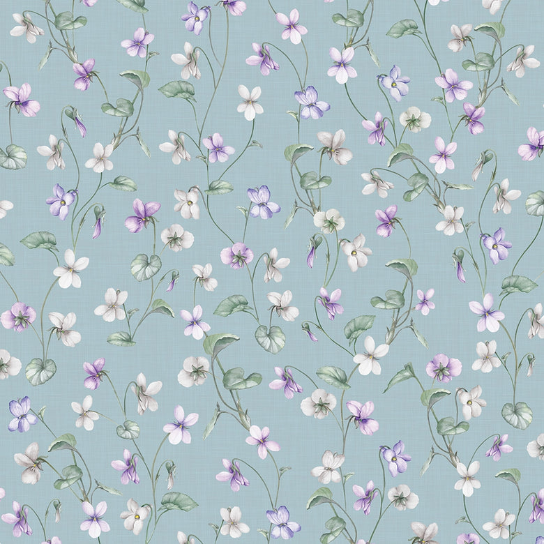 Violet Wallpaper in Mineral Mist