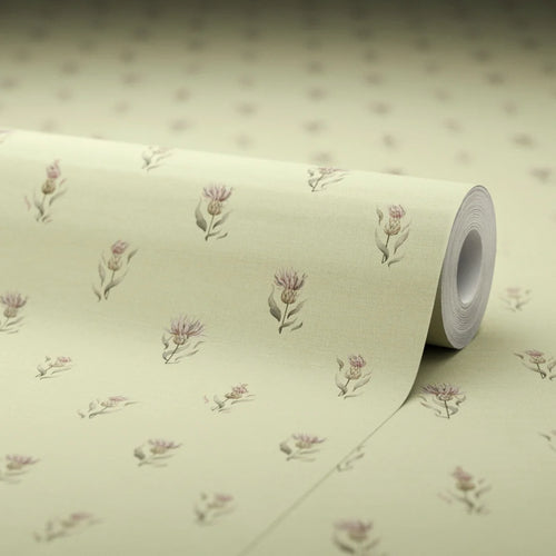 Wee Thistle Wallpaper in Slow Cooked Sage