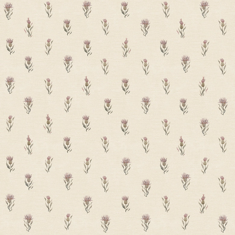 Sample of Wee Thistle Wallpaper in Vintage Cream