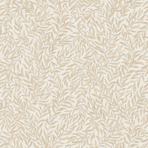 Whimsical Willow Wallpaper in Caramel on Cream