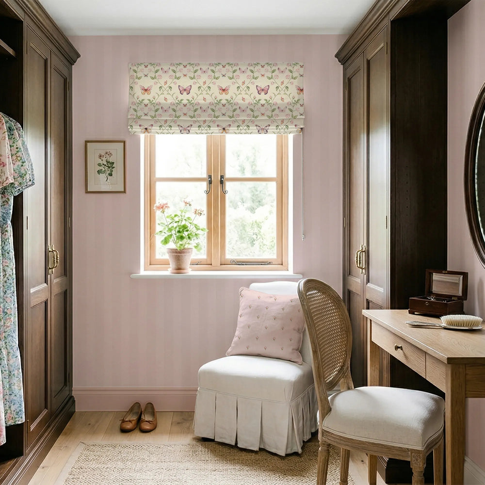 Whisper Stripe Wallpaper in Beautiful Blush