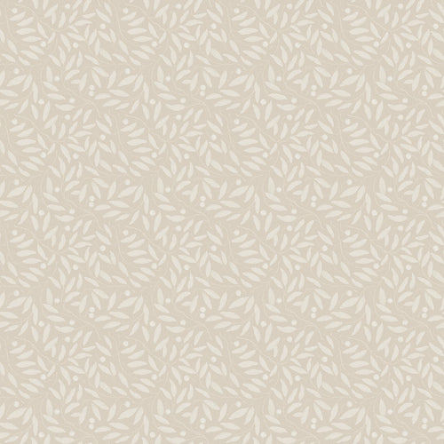 Sample of Whispering Leaves Wallpaper in Castle Stone