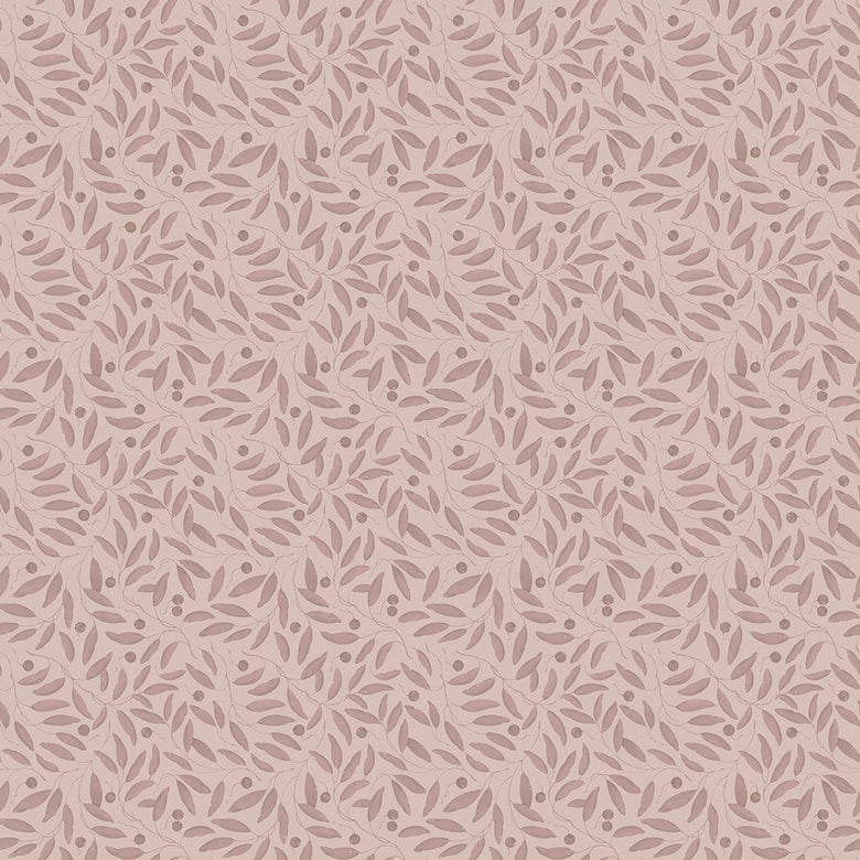Sample of Whispering Leaves Wallpaper in Sweet Raspberry