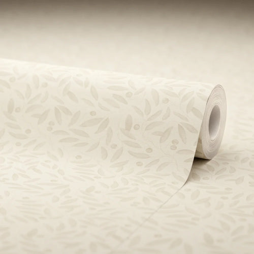 Whispering Leaves Wallpaper in Vintage Cream