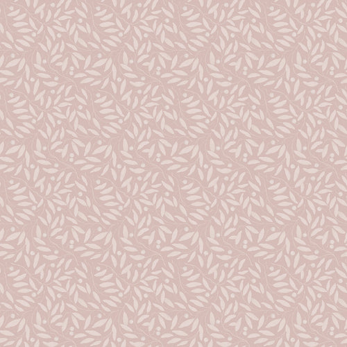 Sample of Whispering Leaves Wallpaper in Vintage Rose