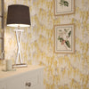 Wisteria Lane Wallpaper in Summer Yellows and Vintage Grey